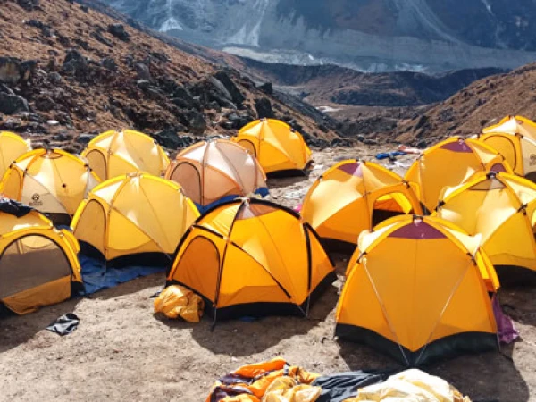Mera peak base camp tent