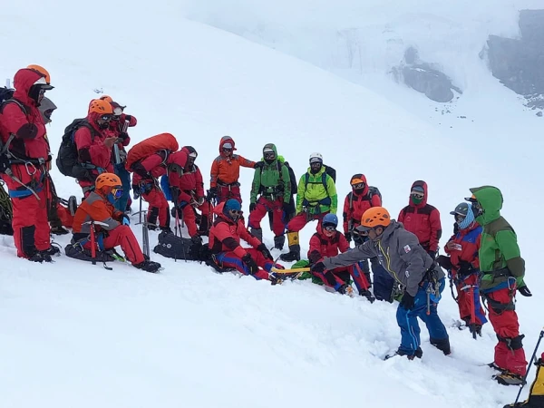 Training at mera peak climbing